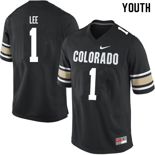 Youth #1 Donovan Lee Colorado Buffaloes College Football Jerseys Sale-Home Black